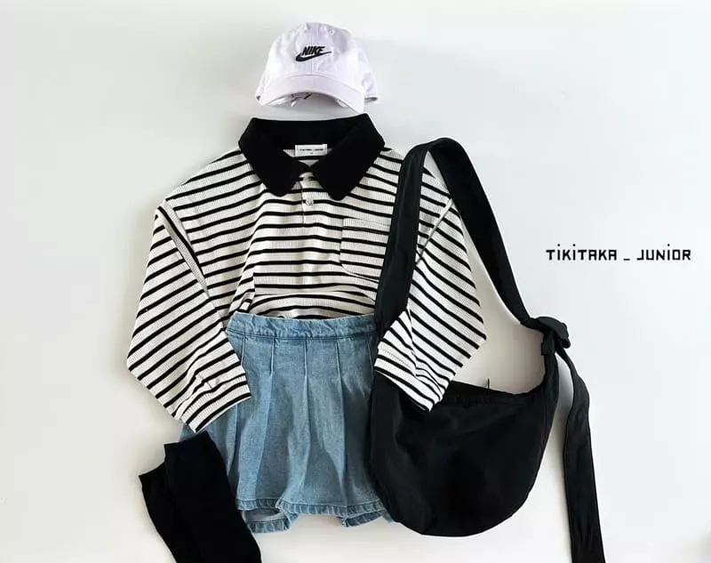 My Bebe - Korean Junior Fashion - #fashionkids - Junior Waffle Tara Tee - 7