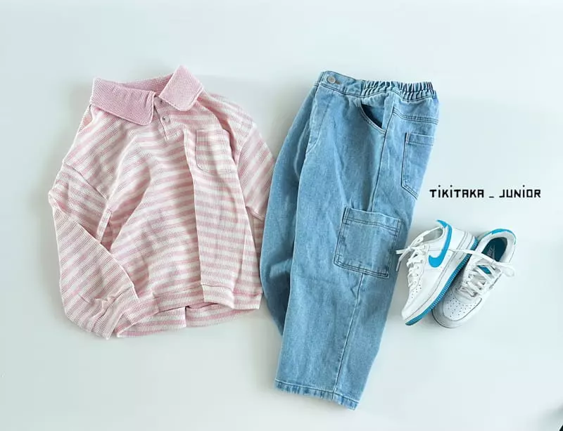 My Bebe - Korean Junior Fashion - #kidsstore - Junior Waffle Tara Tee - 9