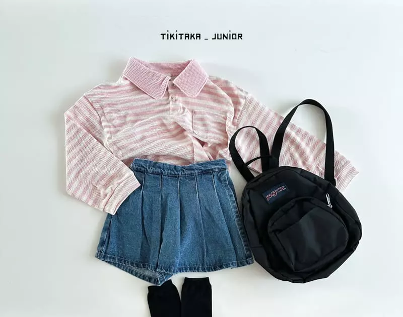 My Bebe - Korean Junior Fashion - #kidzfashiontrend - Junior Waffle Tara Tee - 10