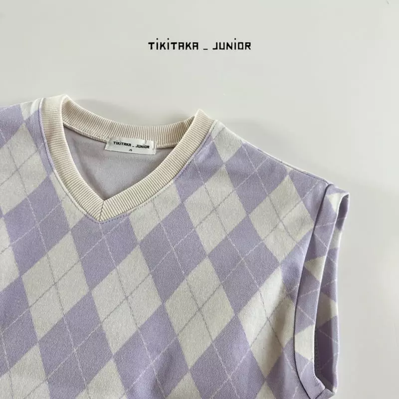 My Bebe - Korean Junior Fashion - #stylishchildhood - Argyle Vest - 5