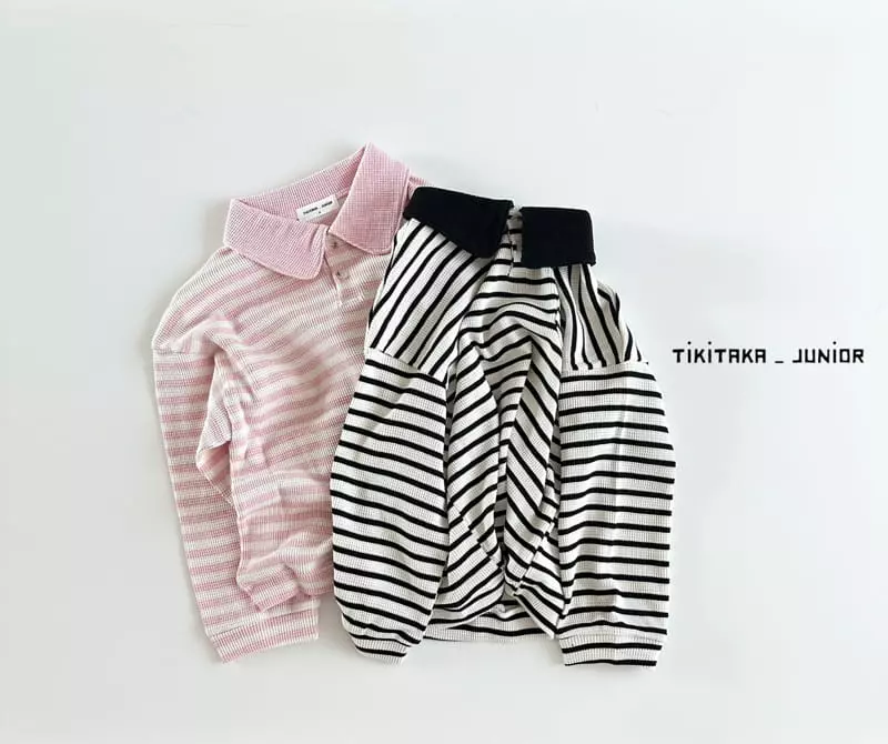 My Bebe - Korean Junior Fashion - #stylishchildhood - Junior Waffle Tara Tee - 2