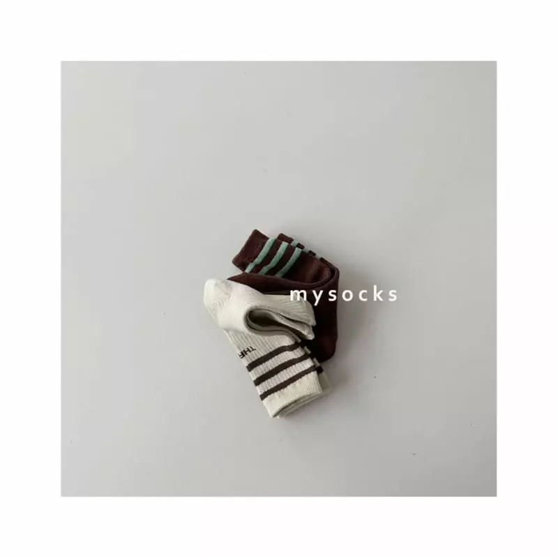 My Socks - Korean Children Fashion - #littlefashionista - Pine Tree Socks Set - 9