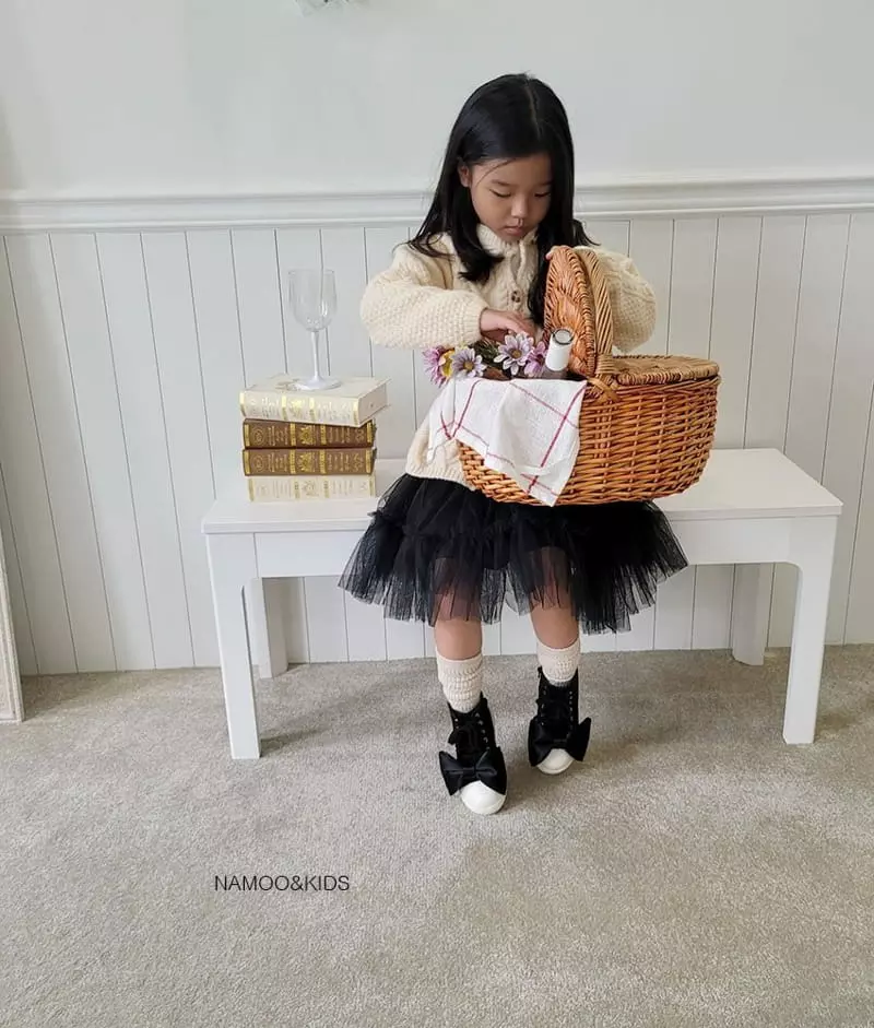 Namoo & Kids - Korean Children Fashion - #Kfashion4kids - Ribbon High Top Sneakers - 8