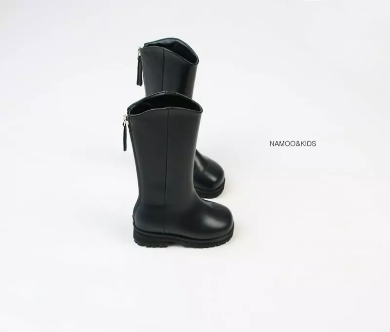 Namoo & Kids - Korean Children Fashion - #childrensboutique - Lame Round Boots - 5