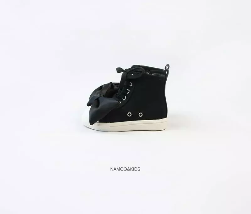 Namoo & Kids - Korean Children Fashion - #designkidswear - Ribbon High Top Sneakers - 2