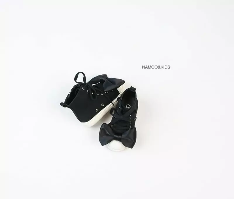 Namoo & Kids - Korean Children Fashion - #discoveringself - Ribbon High Top Sneakers - 3