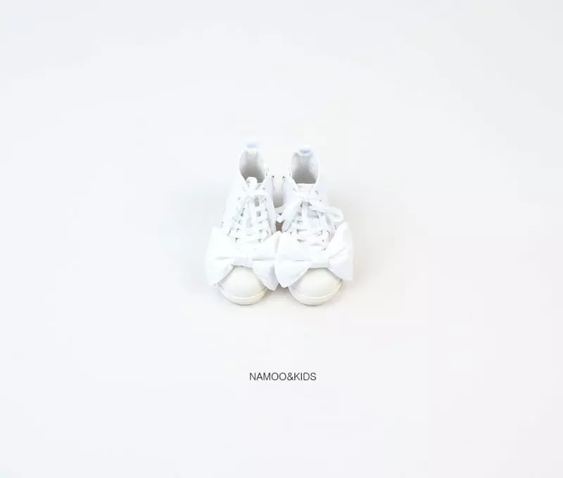 Namoo & Kids - Korean Children Fashion - #discoveringself - Ribbon High Top Sneakers - 4