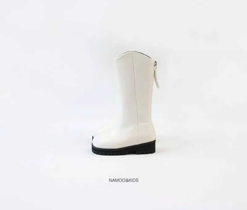 Namoo & Kids - Korean Children Fashion - #kidsshorts - Lame Round Boots - 9