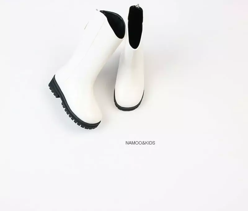 Namoo & Kids - Korean Children Fashion - #todddlerfashion - Lame Round Boots