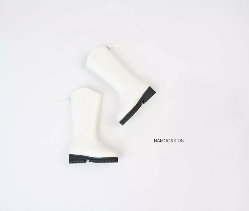 Namoo & Kids - Korean Children Fashion - #toddlerclothing - Lame Round Boots - 2