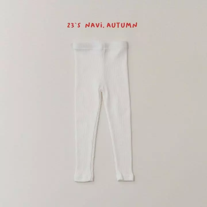 Navi - Korean Children Fashion - #childrensboutique - Rib Leggings - 2