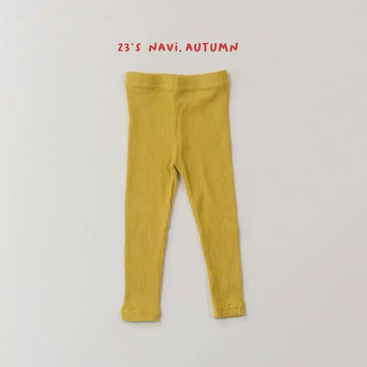 Navi - Korean Children Fashion - #designkidswear - Rib Leggings - 4
