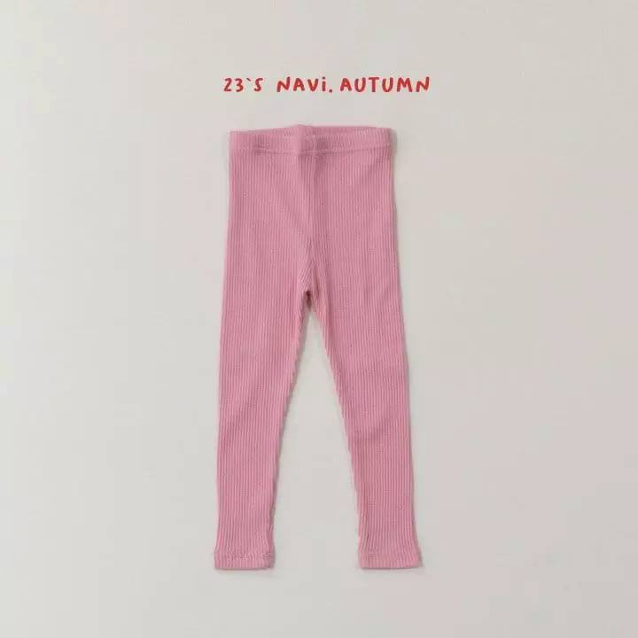 Navi - Korean Children Fashion - #fashionkids - Rib Leggings - 5
