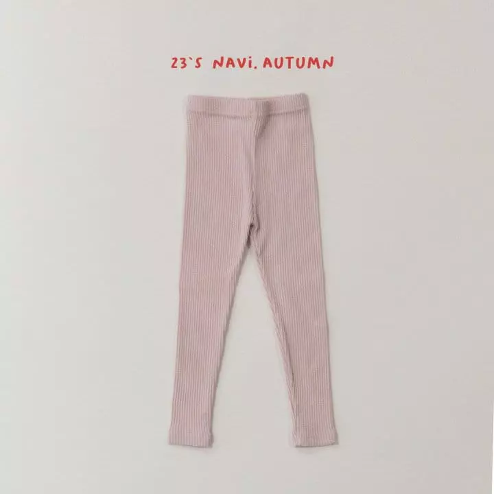Navi - Korean Children Fashion - #kidzfashiontrend - Rib Leggings - 8