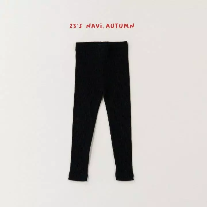 Navi - Korean Children Fashion - #littlefashionista - Rib Leggings - 10