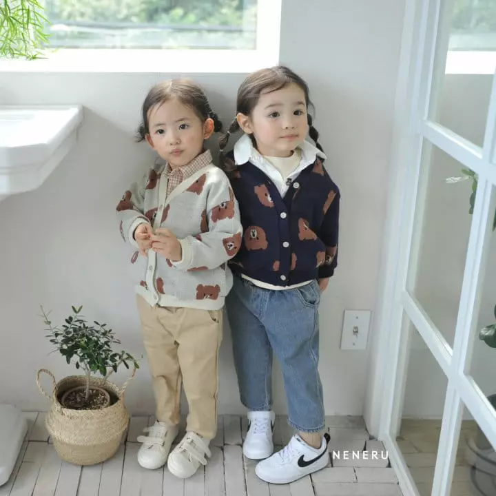 Neneru - Korean Baby Fashion - #babyfever - Baby Bear Cardigan Bebe - 10