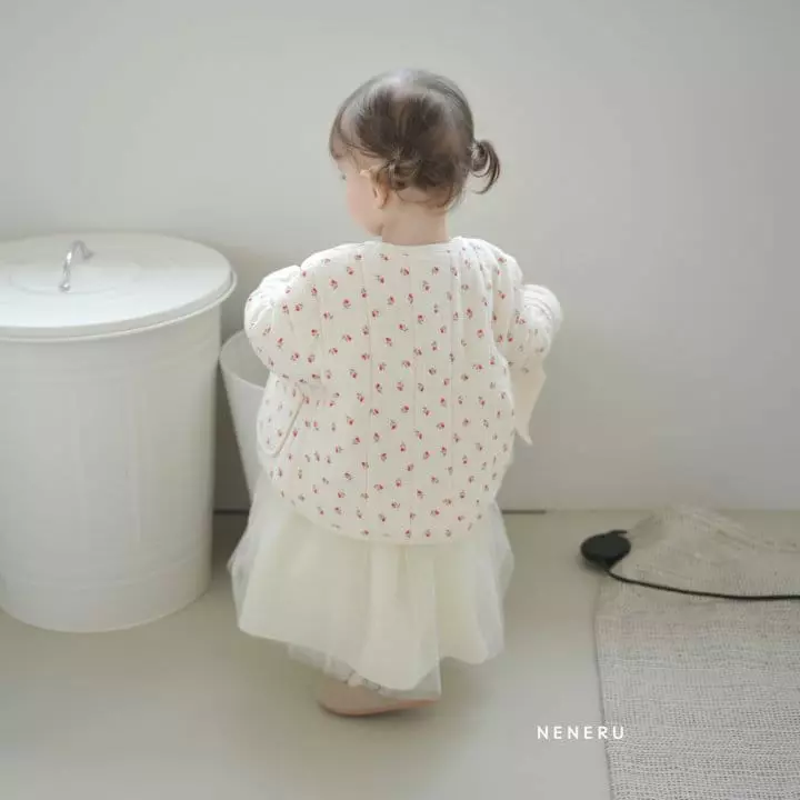 Neneru - Korean Baby Fashion - #babygirlfashion - Bebe Red Cherry Jacket - 4
