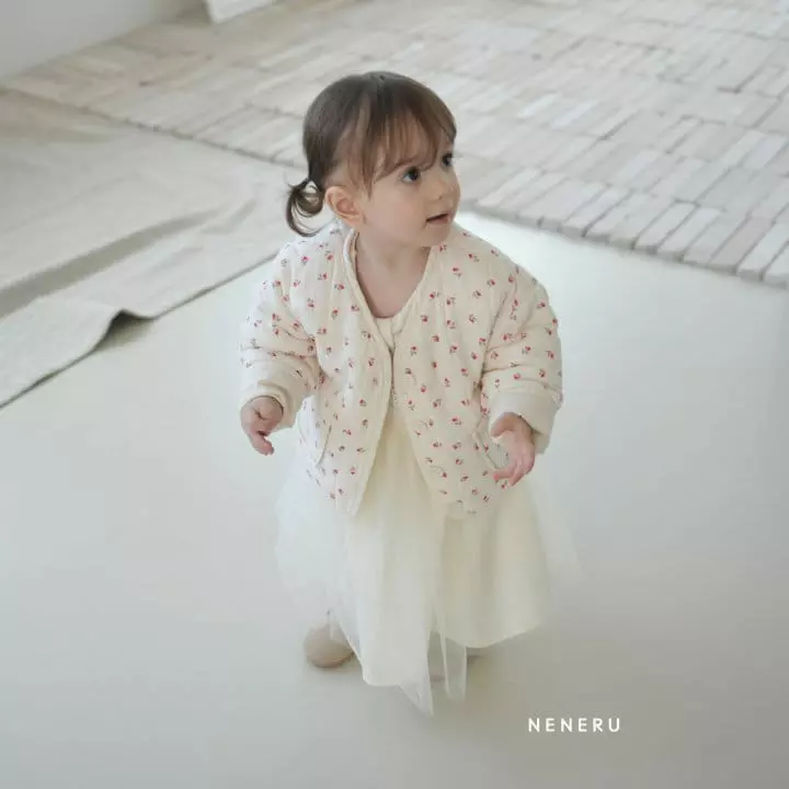 Neneru - Korean Baby Fashion - #babyootd - Bebe Red Cherry Jacket - 6