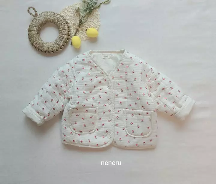 Neneru - Korean Baby Fashion - #babyoutfit - Bebe Red Cherry Jacket - 7