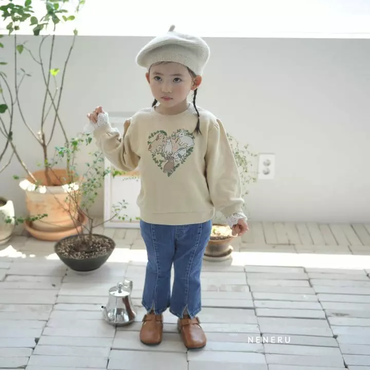 Neneru - Korean Children Fashion - #childrensboutique - Heart Rabbit Tee - 2