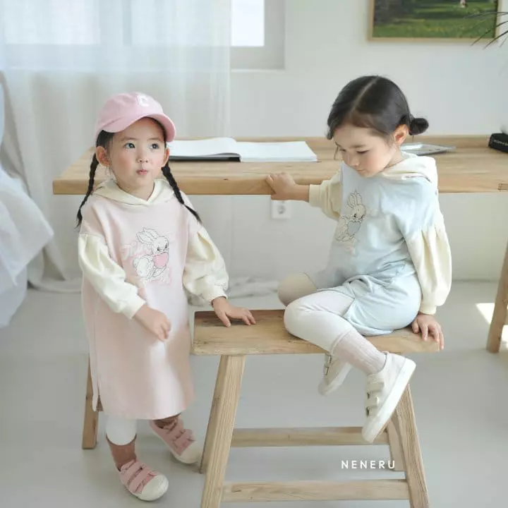 Neneru - Korean Children Fashion - #discoveringself - Rabbit Hoody One-piece - 6