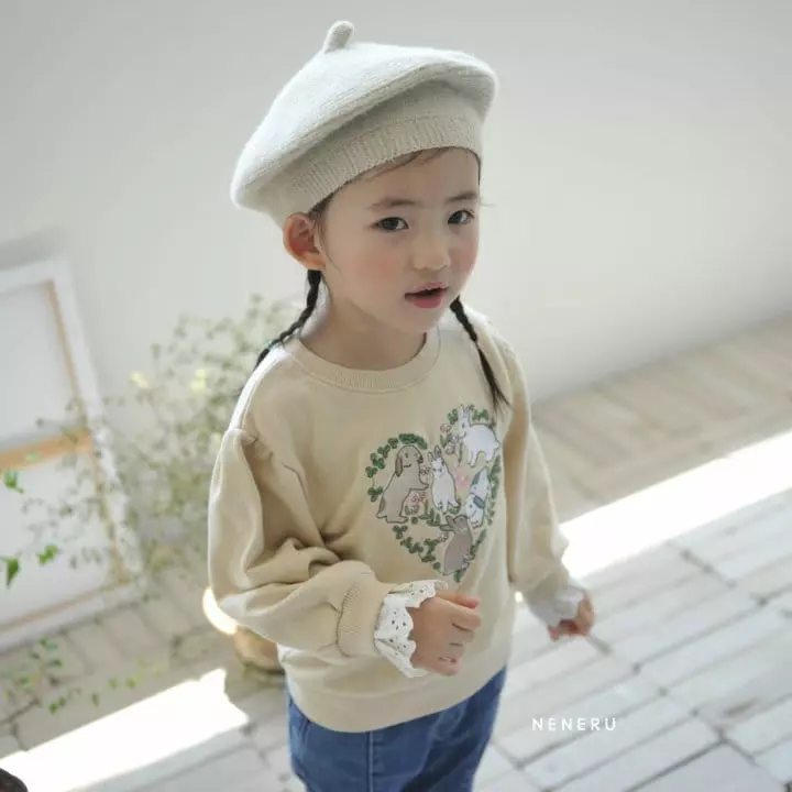 Neneru - Korean Children Fashion - #kidsstore - Heart Rabbit Tee - 7