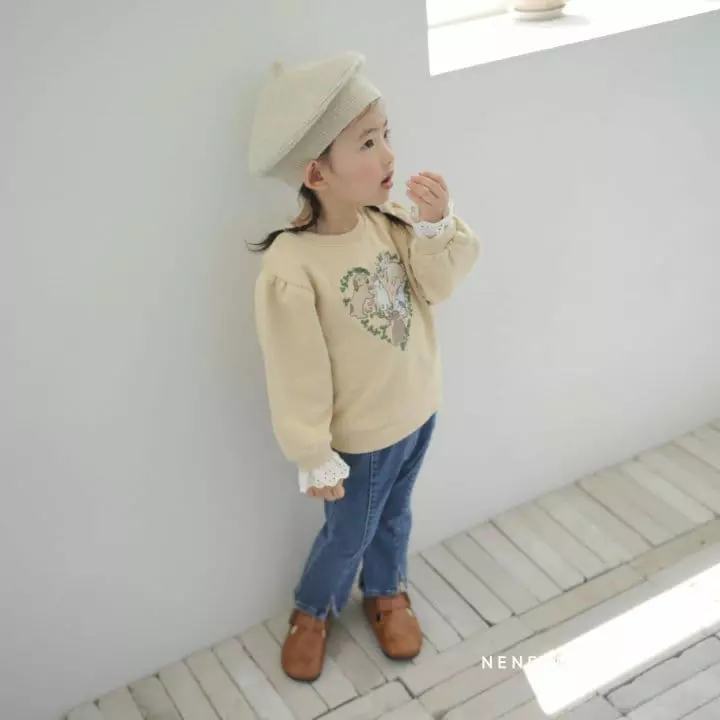 Neneru - Korean Children Fashion - #kidzfashiontrend - Heart Rabbit Tee - 8