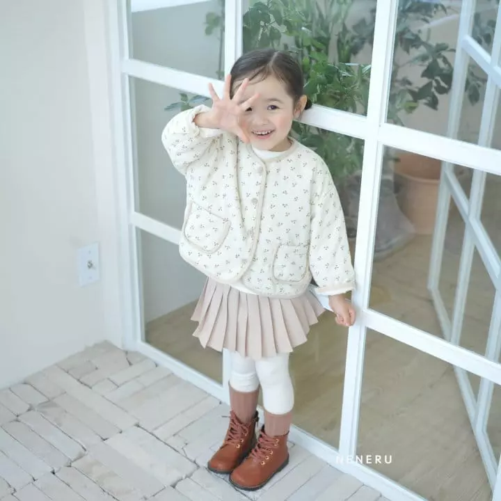 Neneru - Korean Children Fashion - #todddlerfashion - Band Wrinkle Skirt Leggings - 6