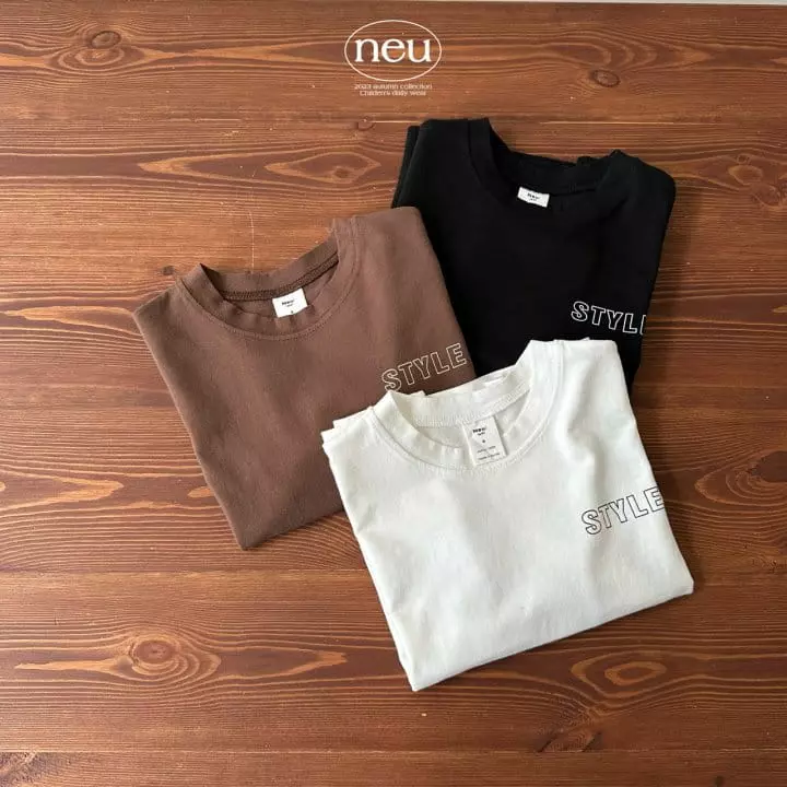 Neu - Korean Children Fashion - #stylishchildhood - Barcode Tee - 5