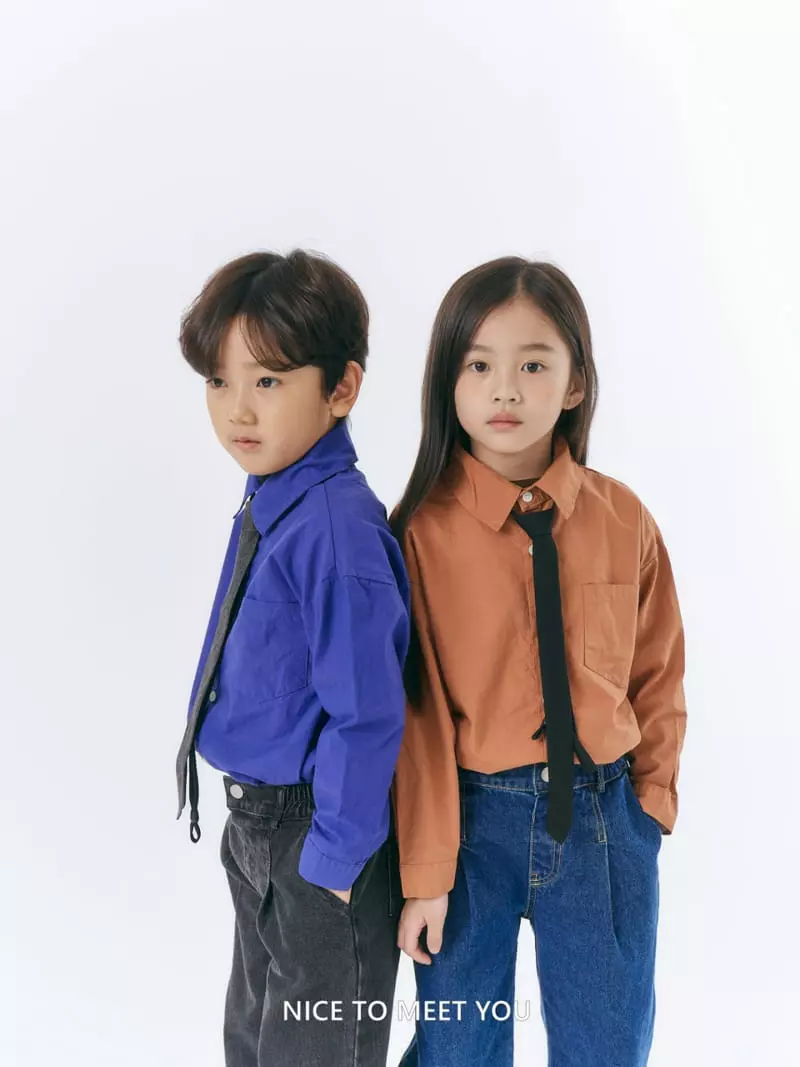 Nice To Meet You - Korean Children Fashion - #childrensboutique - Caramel Shirt - 12