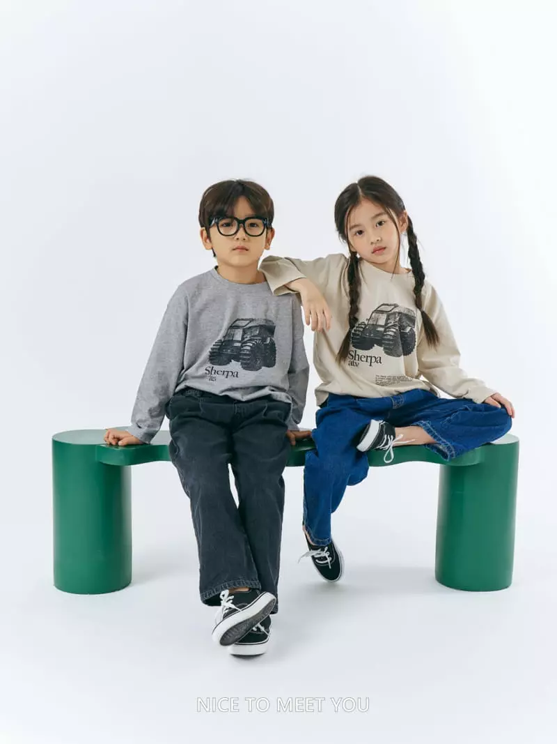 Nice To Meet You - Korean Children Fashion - #kidsshorts - Ziff Tee - 10