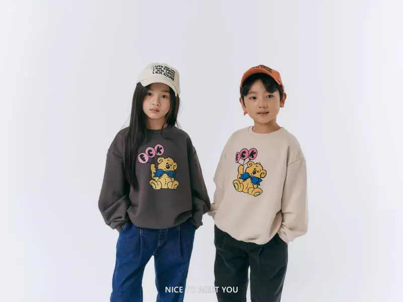 Nice To Meet You - Korean Children Fashion - #kidsstore - Balloon Bear Sweatshirt - 9