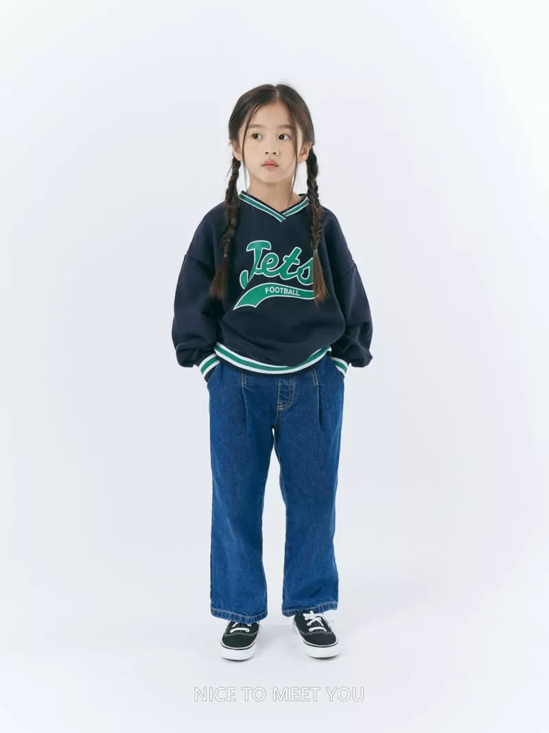 Nice To Meet You - Korean Children Fashion - #kidsstore - Zet Piping Sweatshirt - 5