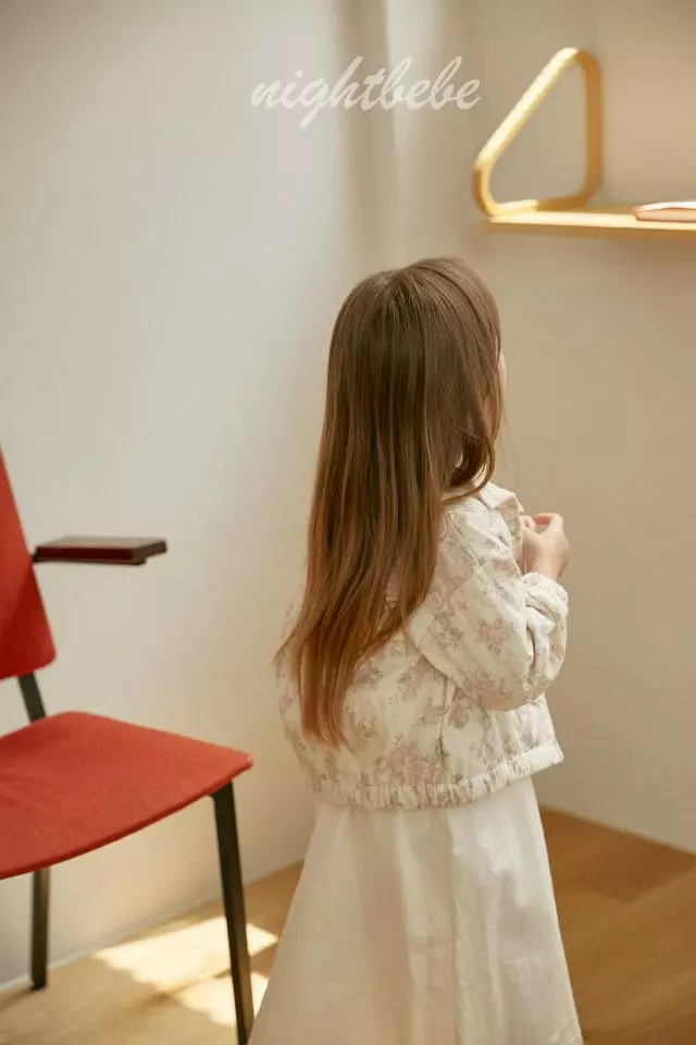 Night Bebe - Korean Children Fashion - #kidzfashiontrend - Rose Quilting Jacket - 5