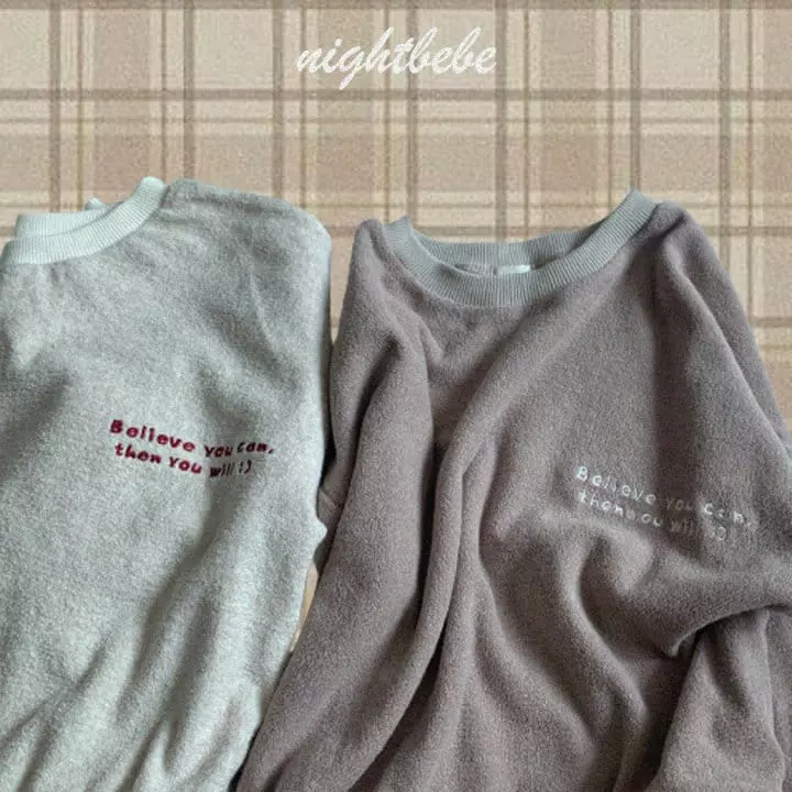 Night Bebe - Korean Children Fashion - #toddlerclothing - Belif Terry Sweatshirt - 2