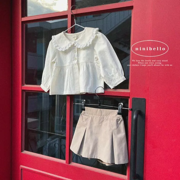 Ninibello - Korean Children Fashion - #kidsshorts - Dorothy Collar Blouse - 3