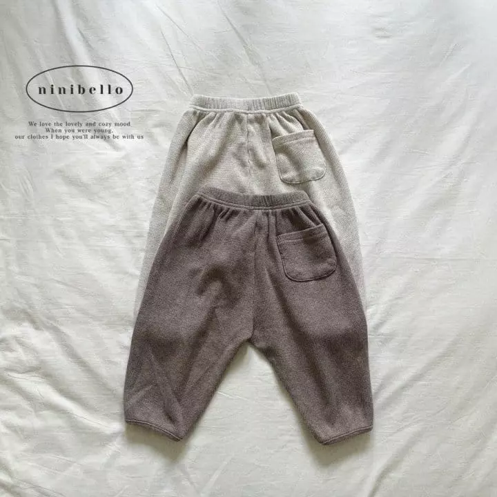 Ninibello - Korean Children Fashion - #kidsstore - Scon Waffle Pants - 11
