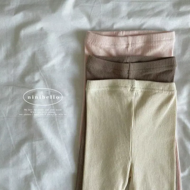 Ninibello - Korean Children Fashion - #littlefashionista - Basic Rib Leggings - 3