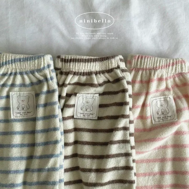 Ninibello - Korean Children Fashion - #littlefashionista - Teddy Stripes Pants