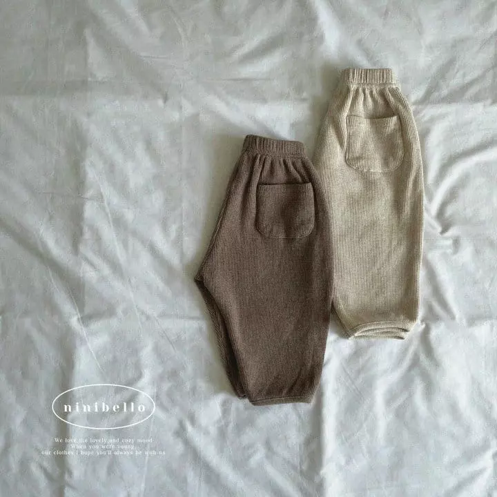 Ninibello - Korean Children Fashion - #minifashionista - Scon Waffle Pants - 2