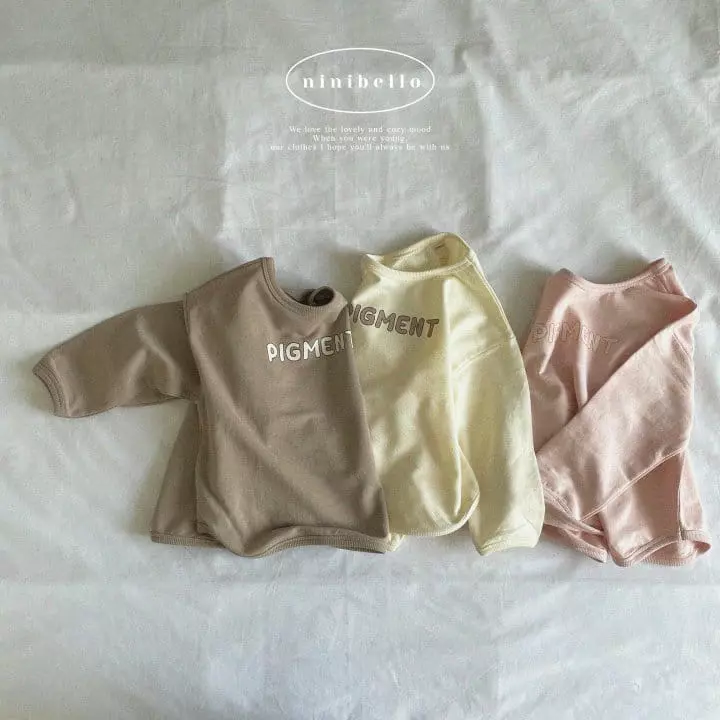 Ninibello - Korean Children Fashion - #minifashionista - Pigment Piping Sweatshirt - 2