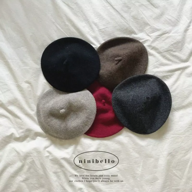 Ninibello - Korean Children Fashion - #stylishchildhood - Wool Beret Hat