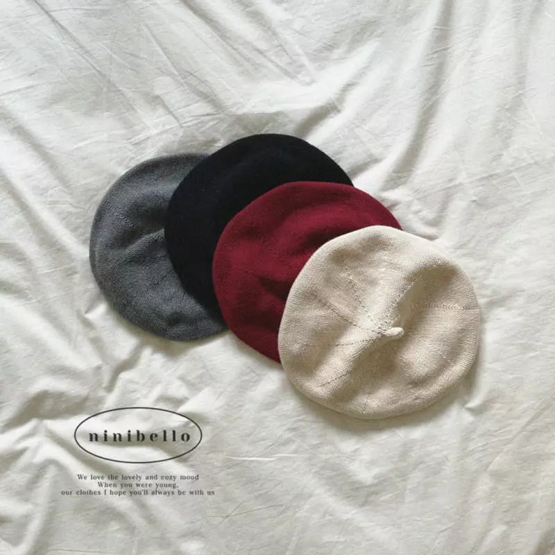 Ninibello - Korean Children Fashion - #toddlerclothing - Knit Beret Hat