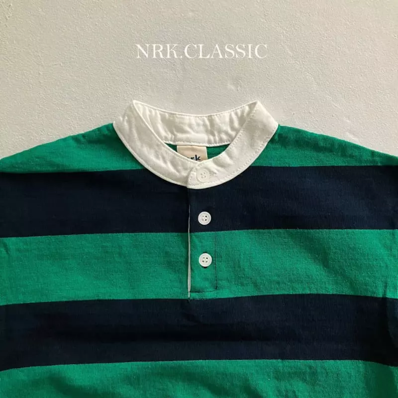 Nrk - Korean Children Fashion - #childrensboutique - Denggang Henry Neck Tee - 6