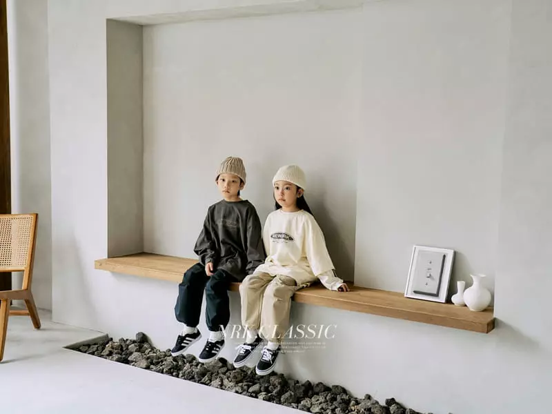 Nrk - Korean Children Fashion - #fashionkids - Two Line Tee - 9