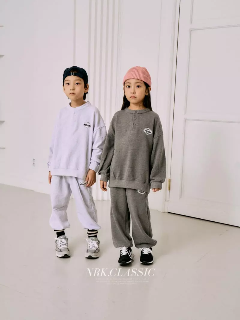Nrk - Korean Children Fashion - #kidsshorts - Minute Top Bottom Set - 10