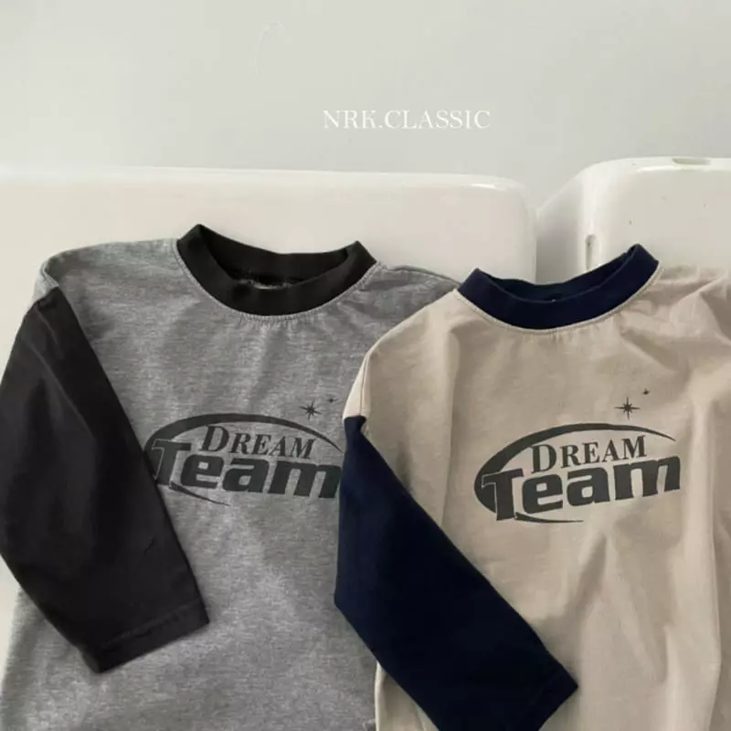 Nrk - Korean Children Fashion - #kidzfashiontrend - Color Slit Tee