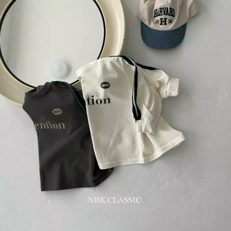 Nrk - Korean Children Fashion - #toddlerclothing - Two Line Tee - 4