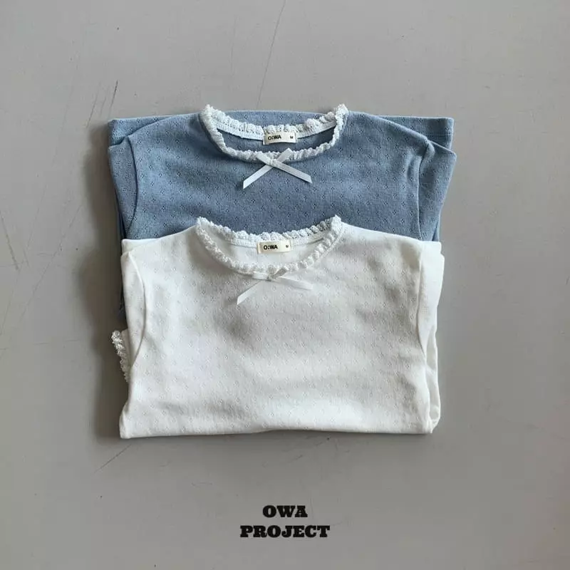 O Wa - Korean Children Fashion - #Kfashion4kids - Ribbon Tee