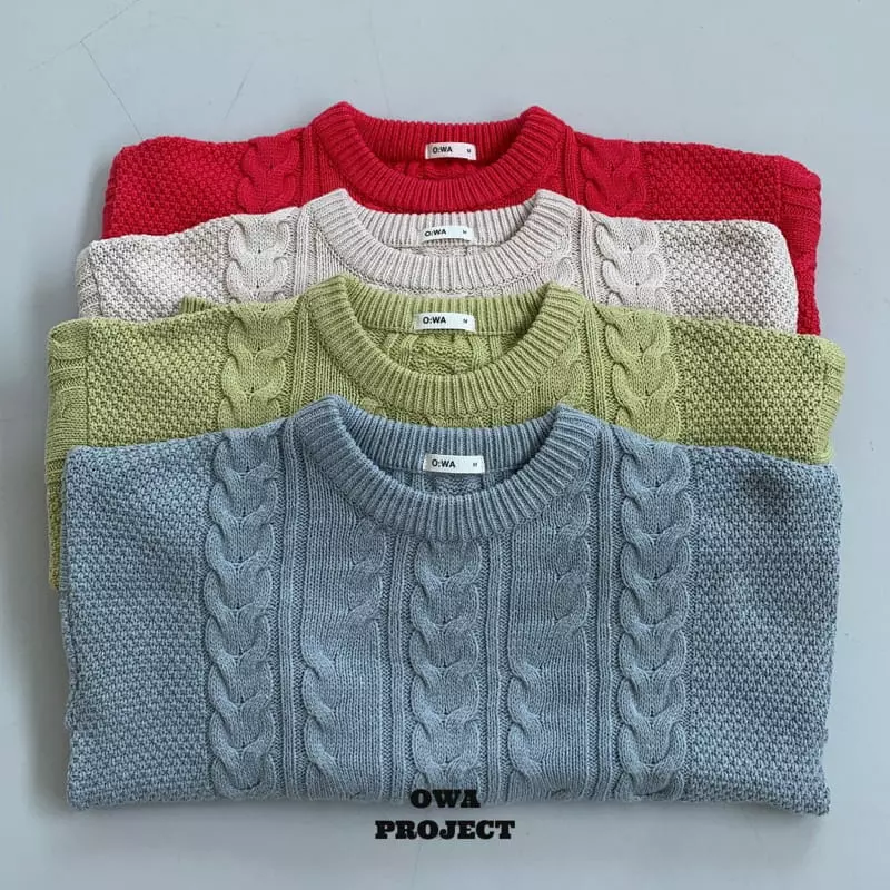 O Wa - Korean Children Fashion - #discoveringself - Twist Knit Tee